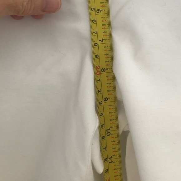 Dalia Crisp White Tapered  Crop Size 10 Trousers - Picture 8 of 12